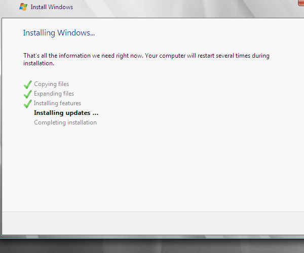 Windows Server 2008 安装