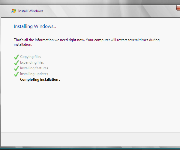 Windows Server 2008 安装